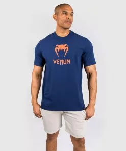 T-Shirt Venum Classic - Bleu Marine/Orange