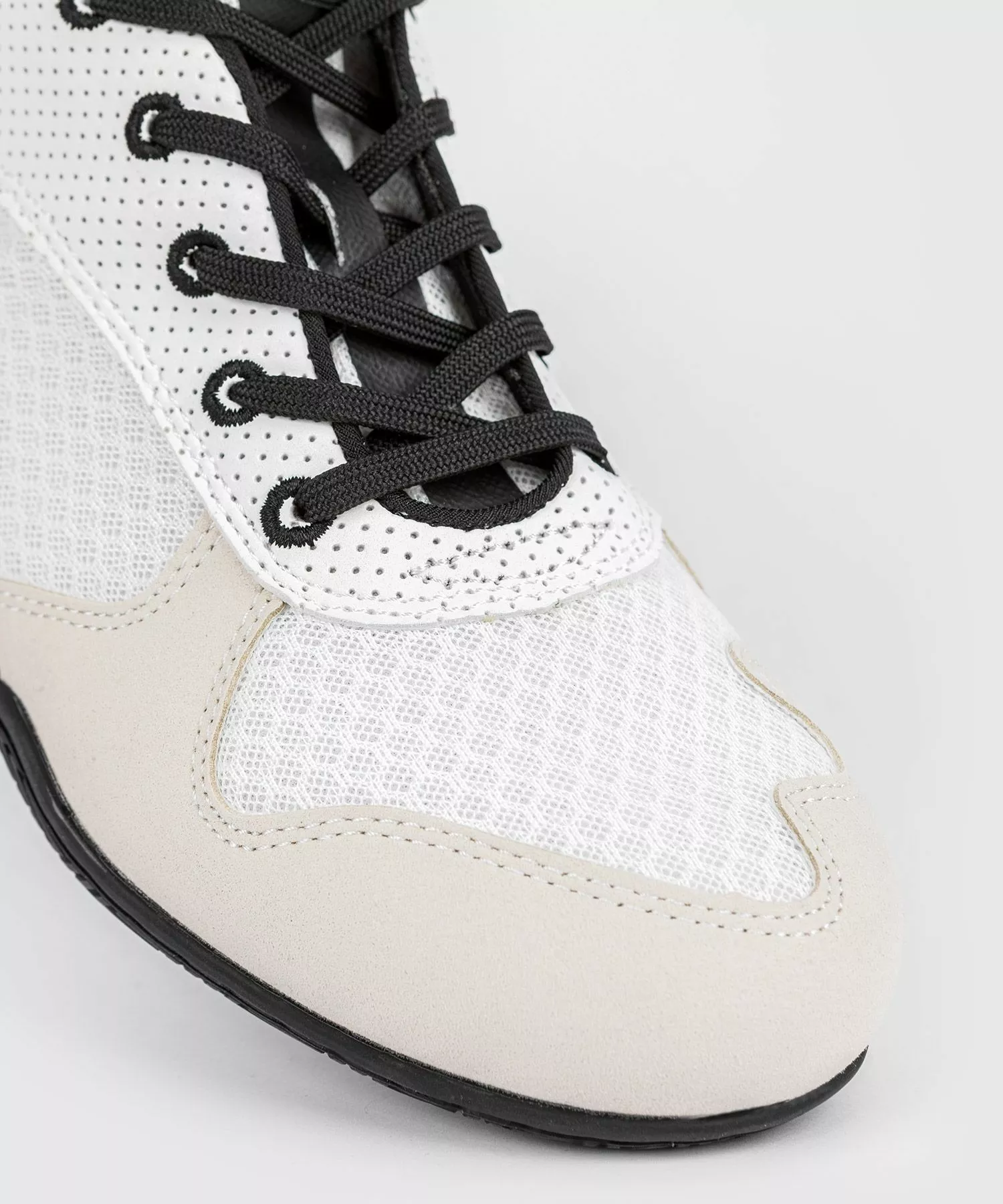 Chaussures De Boxe Venum Elite – Blanc/Noir 8 Chaussures De Boxe Venum Elite – Blanc/Noir – Image 6