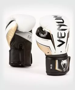 Gants De Boxe Venum Elite Evo - Blanc/Or
