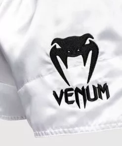 Short De Muay Thai Venum Classic - Blanc/Noir -Magasin D'usine Venum 0b065b28b898e4d5e3873ba62d95c48022a18530 SHORT MUAYTHAI CLASSIC WHITE 05