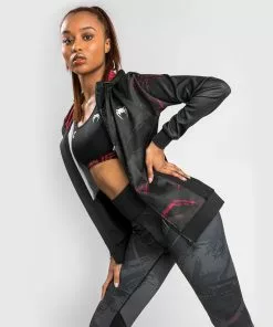 Sweatshirt Zippé UFC Venum Authentic Fight Week 2.0 - Pour Femmes - Noir/Rouge -Magasin D'usine Venum 178f32ca2b17b9878f4d2aaa24ef1b37bf7760f6 VNMUFC 00116 001 18 1