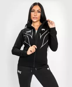 Sweatshirt Zippé Femme UFC Venum Fight Night 2.0 Replica - Noir