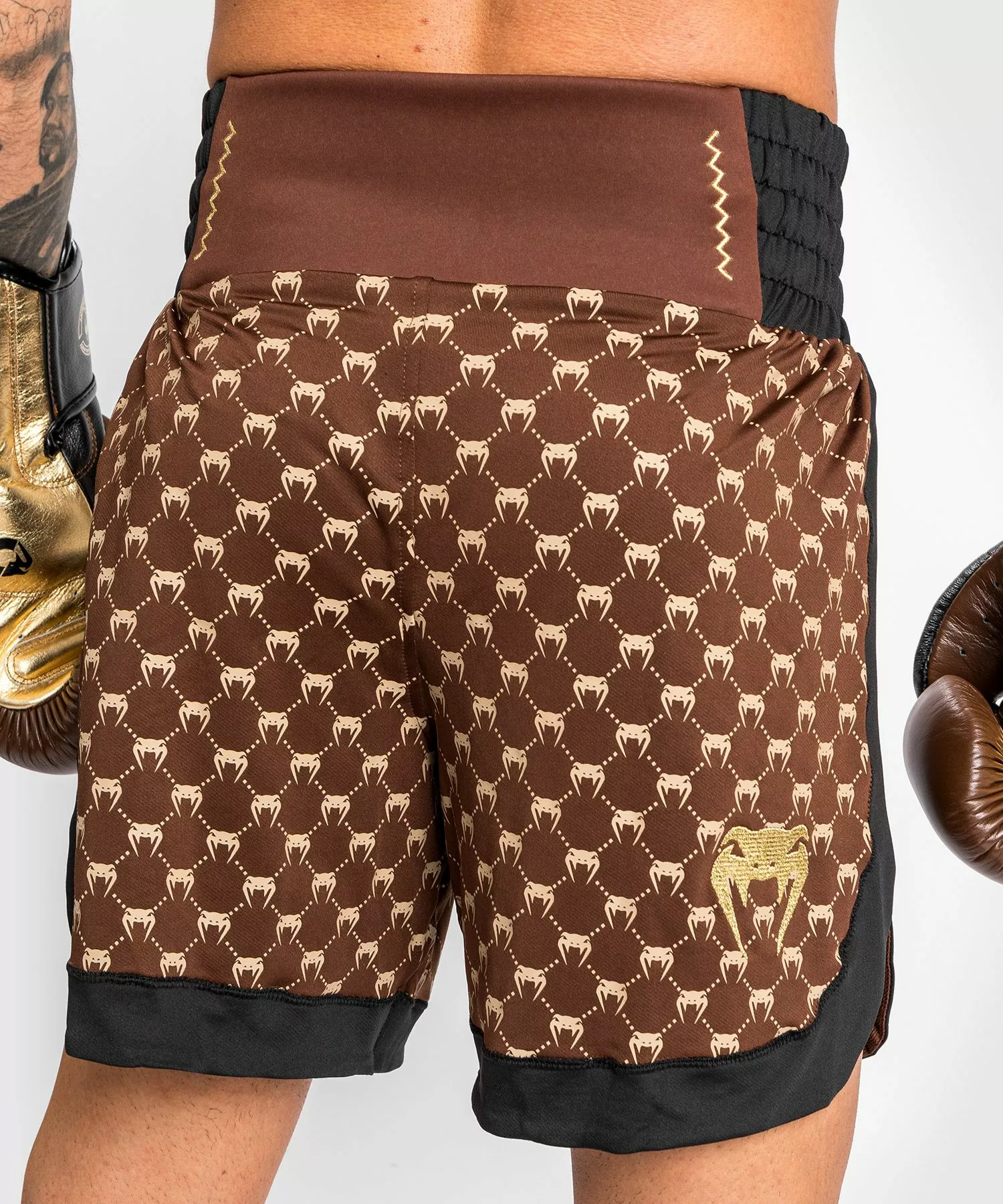 Short De Boxe Venum Monogram - Noir/Marron 10 Short De Boxe Venum Monogram - Noir/Marron – Image 8
