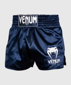 Venum Classic Muay Thai Short - Bleu Marine/Blanc