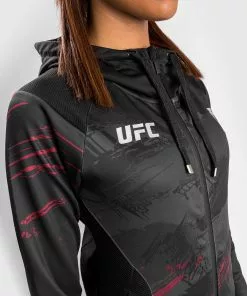 Sweatshirt Zippé UFC Venum Authentic Fight Week 2.0 - Pour Femmes - Noir/Rouge -Magasin D'usine Venum 43ba8645418e530b2ed2d2ca6169e6b1dd4981bd VNMUFC 00116 001 31 1