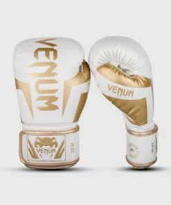 Gants De Boxe Venum Elite - Blanc/Doré
