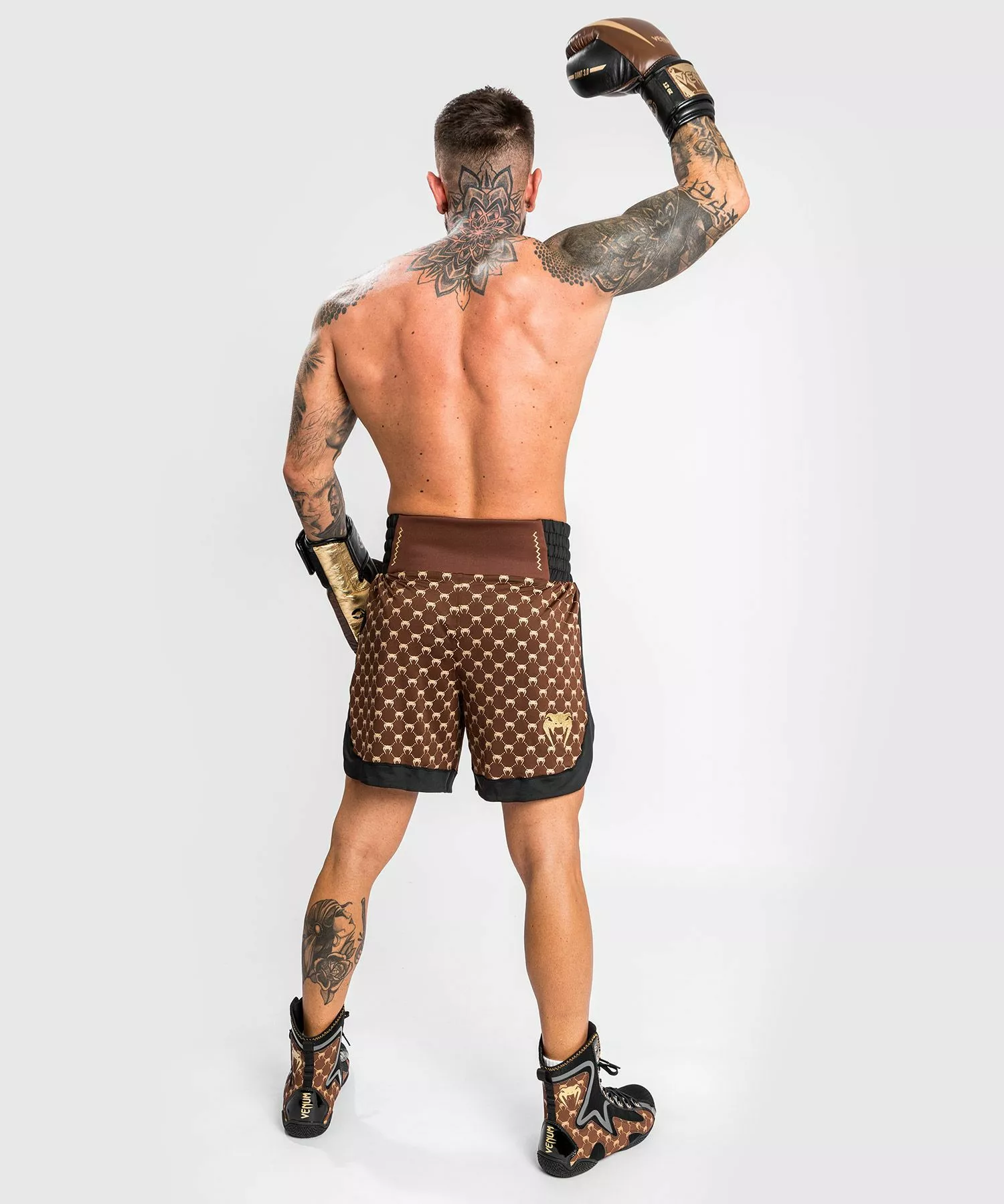 Short De Boxe Venum Monogram - Noir/Marron 7 Short De Boxe Venum Monogram - Noir/Marron – Image 5