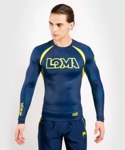 Rashguard Venum Origins Manches Longues Edition Loma - Bleu/Jaune