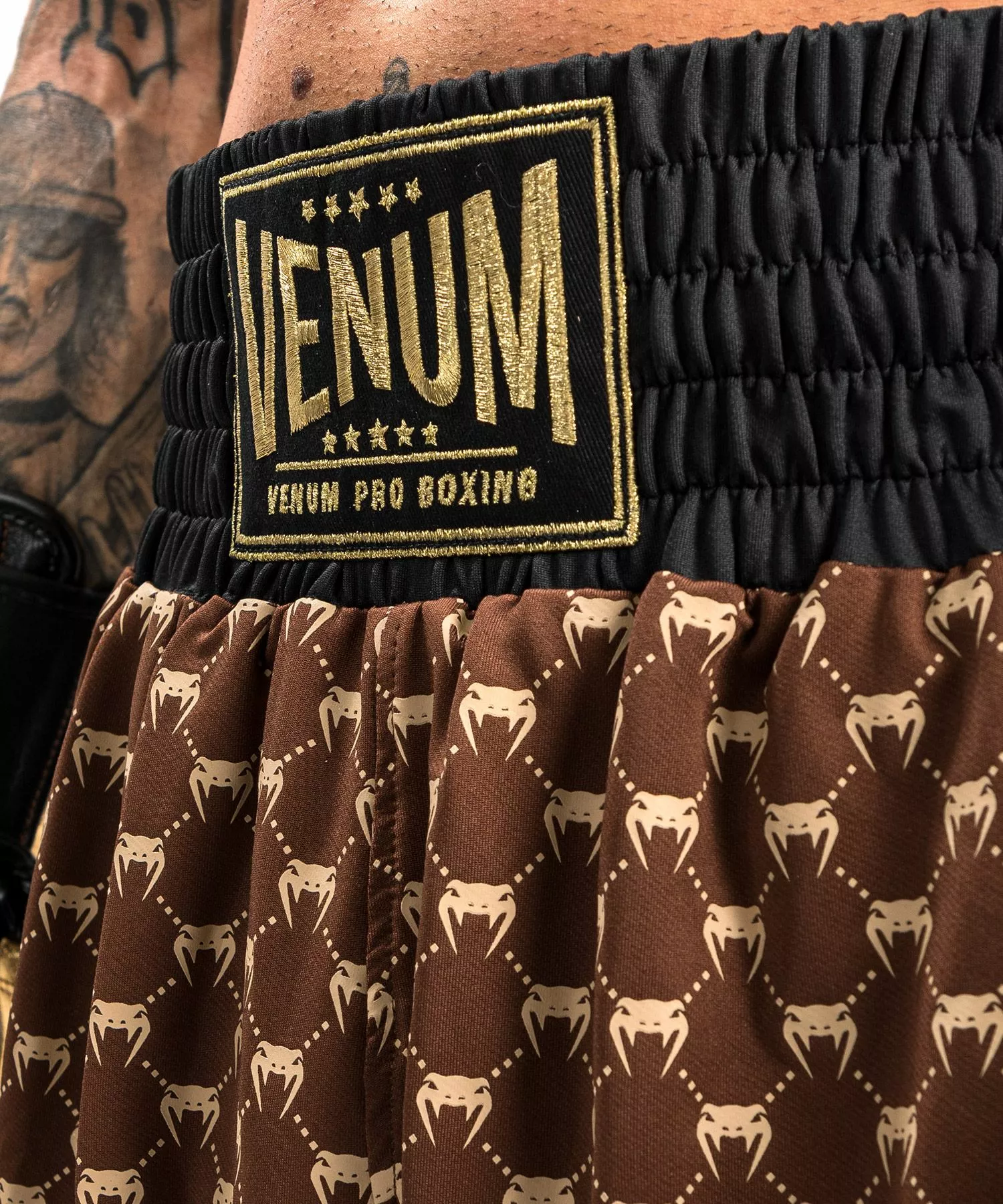 Short De Boxe Venum Monogram - Noir/Marron 8 Short De Boxe Venum Monogram - Noir/Marron – Image 6
