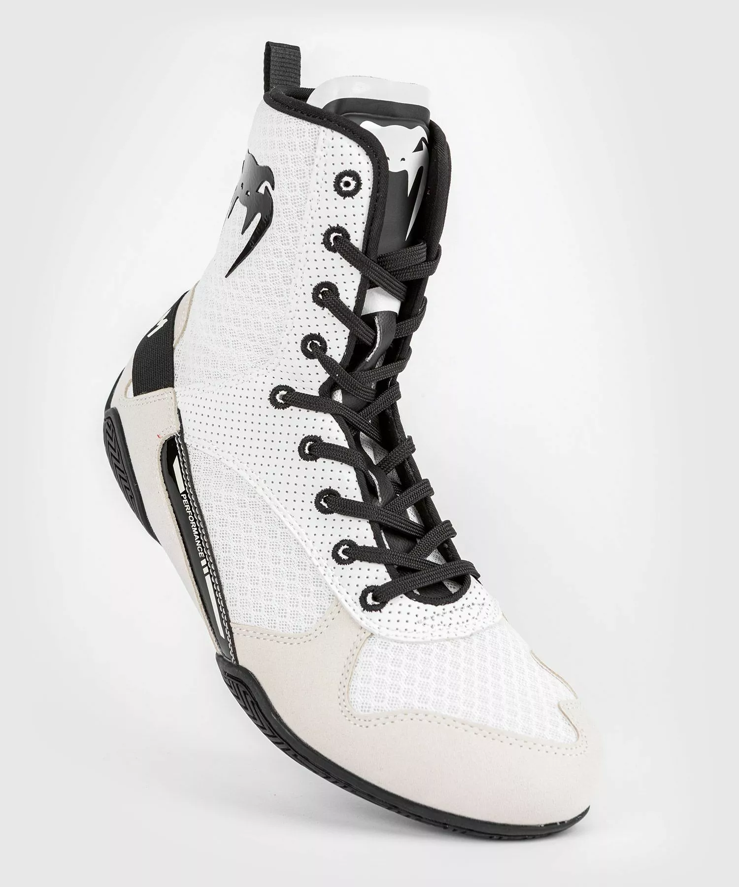 Chaussures De Boxe Venum Elite – Blanc/Noir 4 Chaussures De Boxe Venum Elite – Blanc/Noir – Image 2