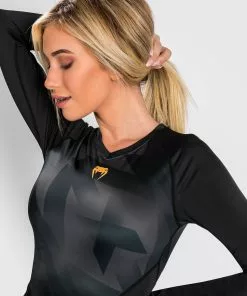 Rashguard Venum Razor - Manches Longues - Pour Femmes - Noir/Or