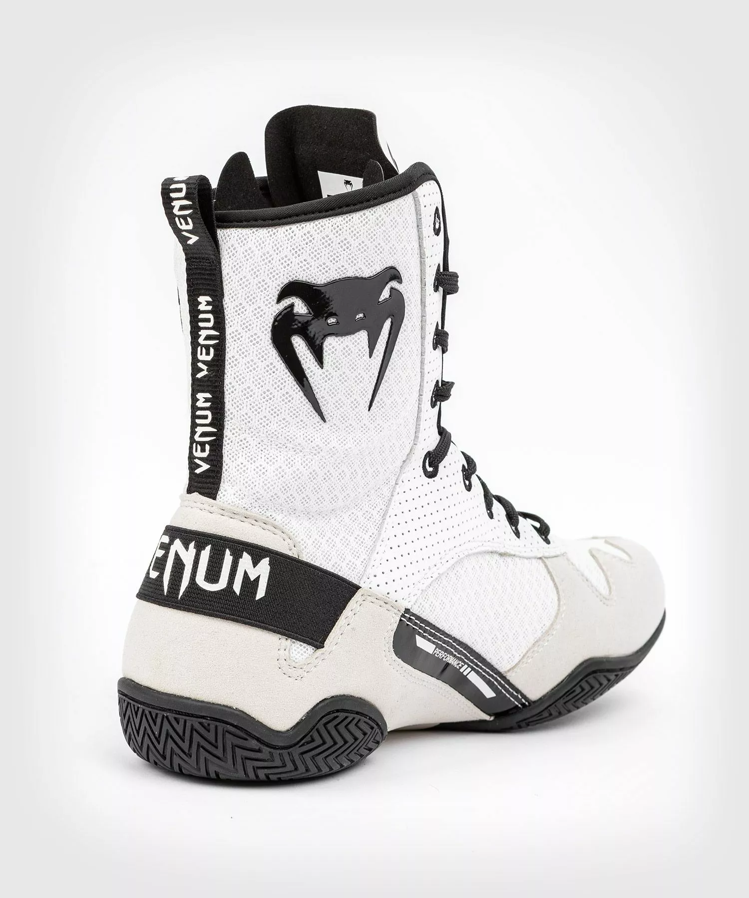 Chaussures De Boxe Venum Elite – Blanc/Noir 7 Chaussures De Boxe Venum Elite – Blanc/Noir – Image 5