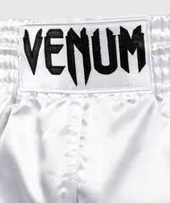 Short De Muay Thai Venum Classic - Blanc/Noir -Magasin D'usine Venum dcb1bcf7813db79bbca143a548f2ab69e7f9af74 SHORT MUAYTHAI CLASSIC WHITE 04