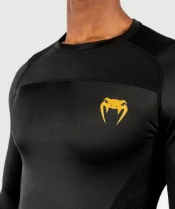 Rashguard Venum G-Fit - Manches Longues - Noir/Or -Magasin D'usine Venum f125a24953eeb83b3c1a25fac85a72a7030abf39 RASH LS GFIT BLACK GOLD SD 06